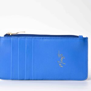 Blue zipped wallet